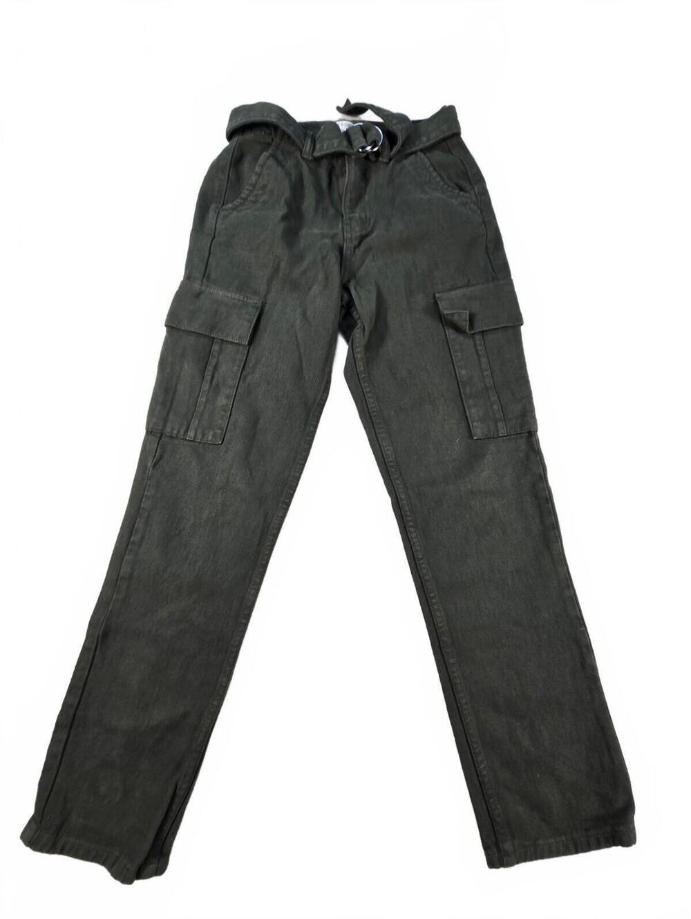 Pacsun Jayde Balloon Belted Cargo Pants Grey Size 23 XXS EUC Utility